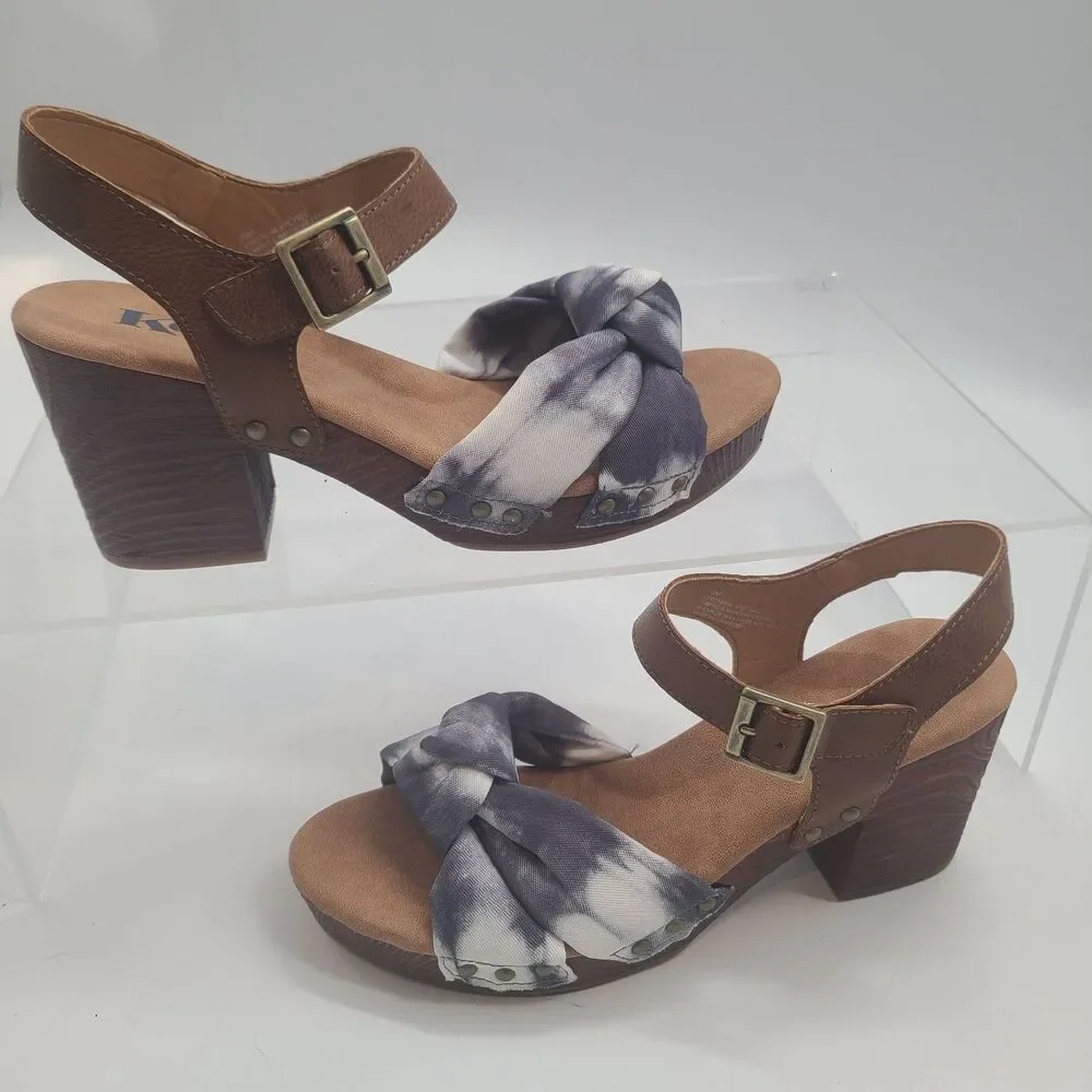 Korks Natalia Knot Tie dye Sandals US Size 10M